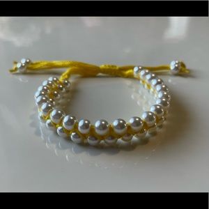 New Faux Pearls Adjustable Bracelet